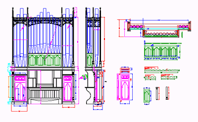 View Organ Case plans. Enlargement 4 (0.9 MB)